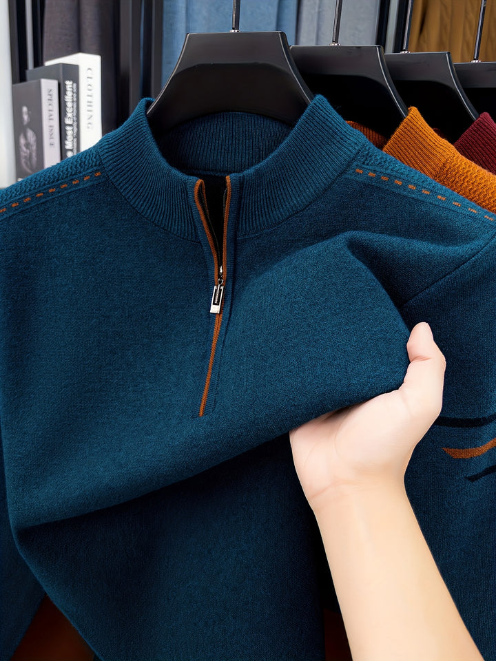 Conrad | Zip-Neck Knit Jumper