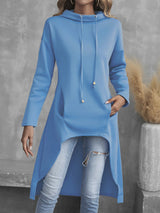 Elodie | High-Low Draped Hoodie
