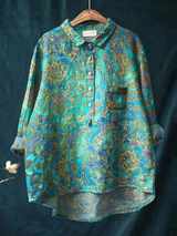 Kathleen | Artful Print Relaxed Shirt