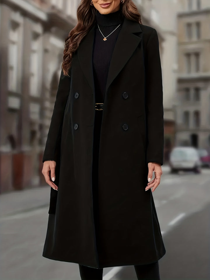 Madeline | Double-Breasted Long Coat