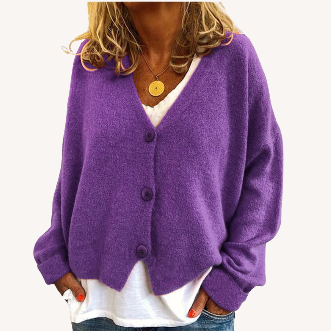 Margot | Relaxed Button-Front Cardigan