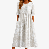 Bettony | Floral Pocket Midi Dress