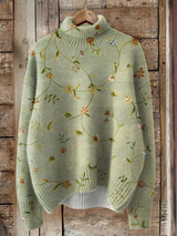 Cora | Floral High-Neck Jumper