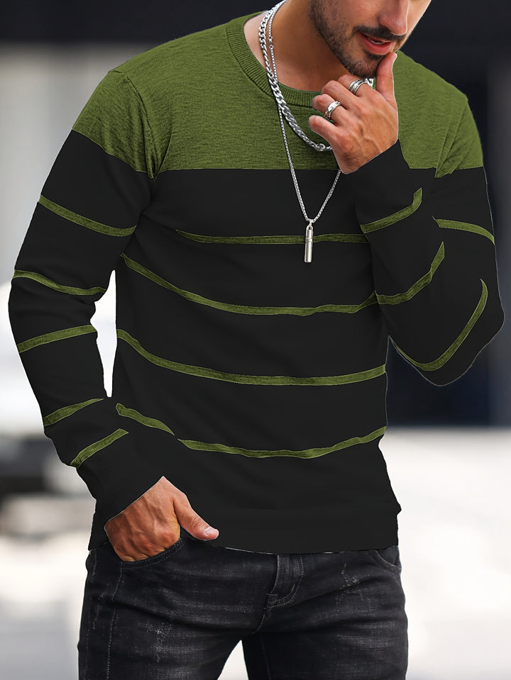Harrison | Colour-Block Striped Sweater