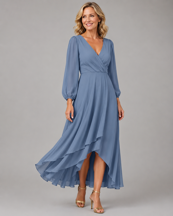 Vera | Flowing V-Neck Maxi Dress