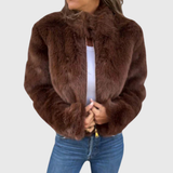 Rebecca | Plush Cropped Jacket