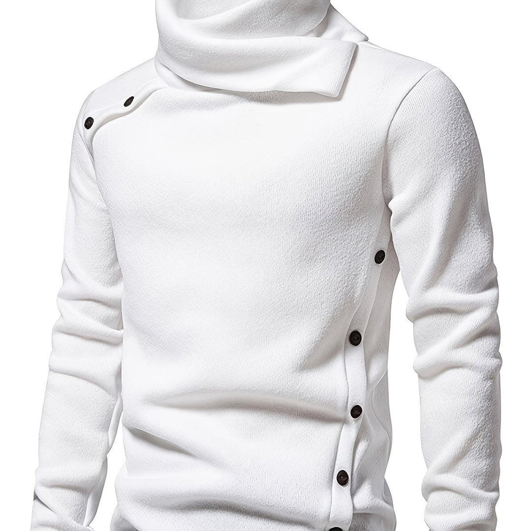 Spencer | Slouchy Collar Button-Up Sweater