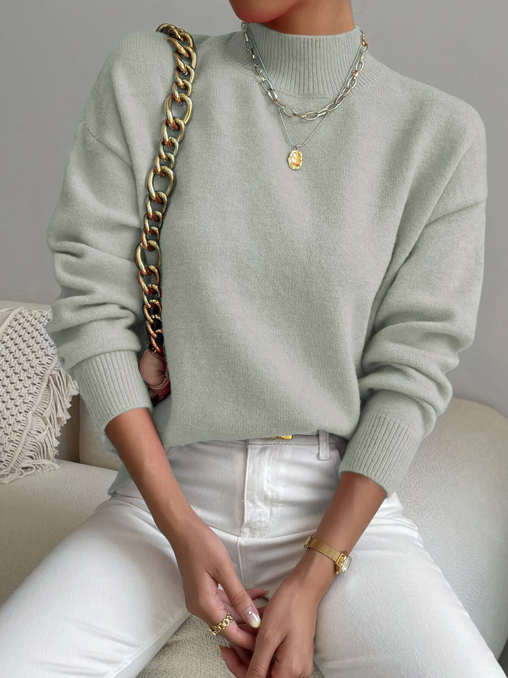 Sloane | Relaxed Mock Neck Jumper