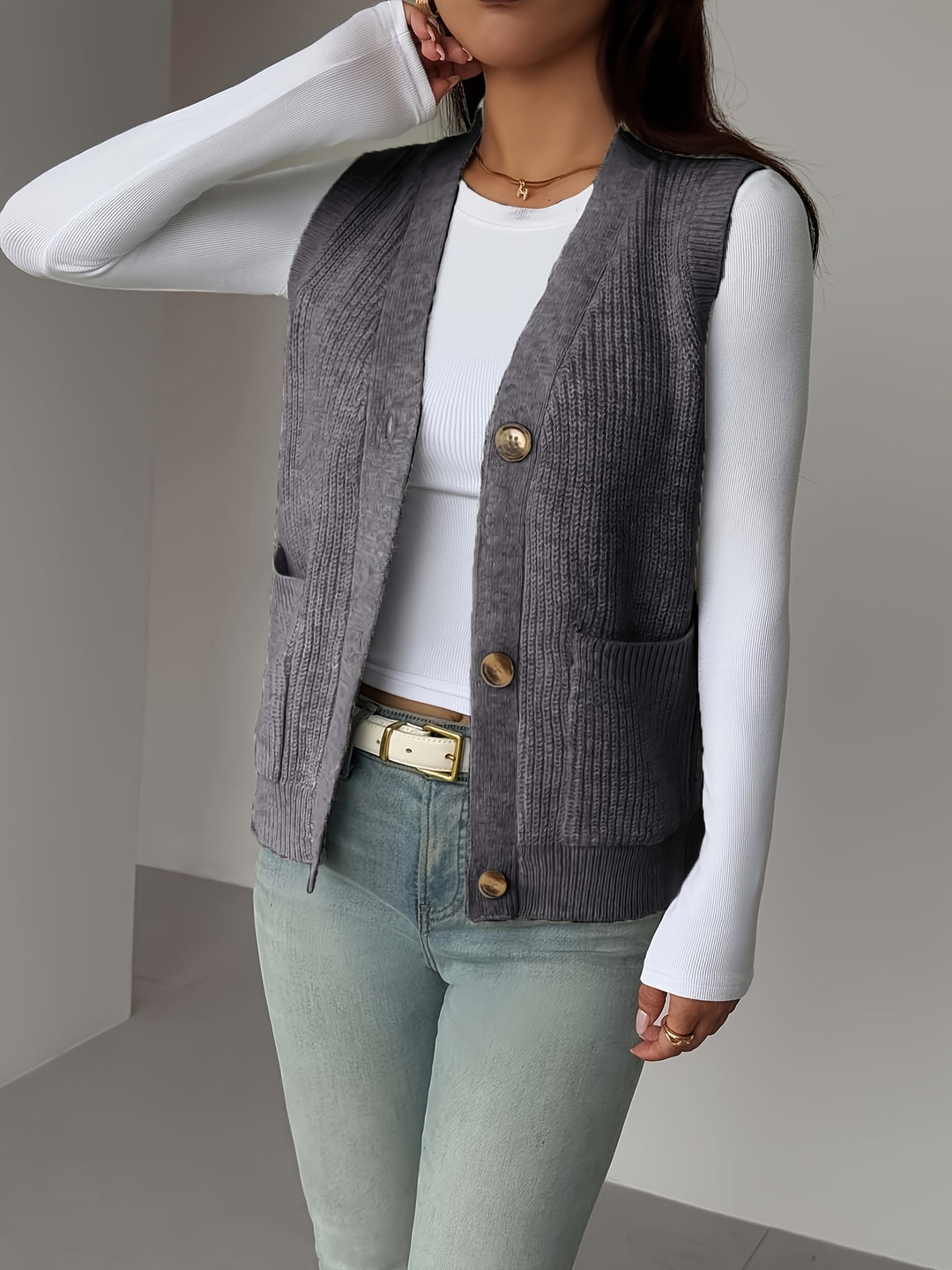 Annette | Button-Front Waistcoat