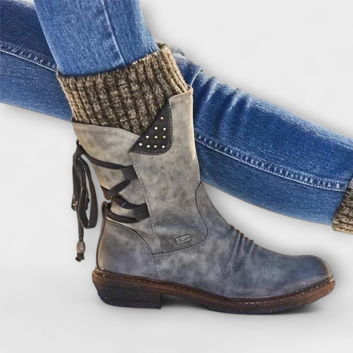 Lena | Cosy Cuffed Mid-Calf Boots