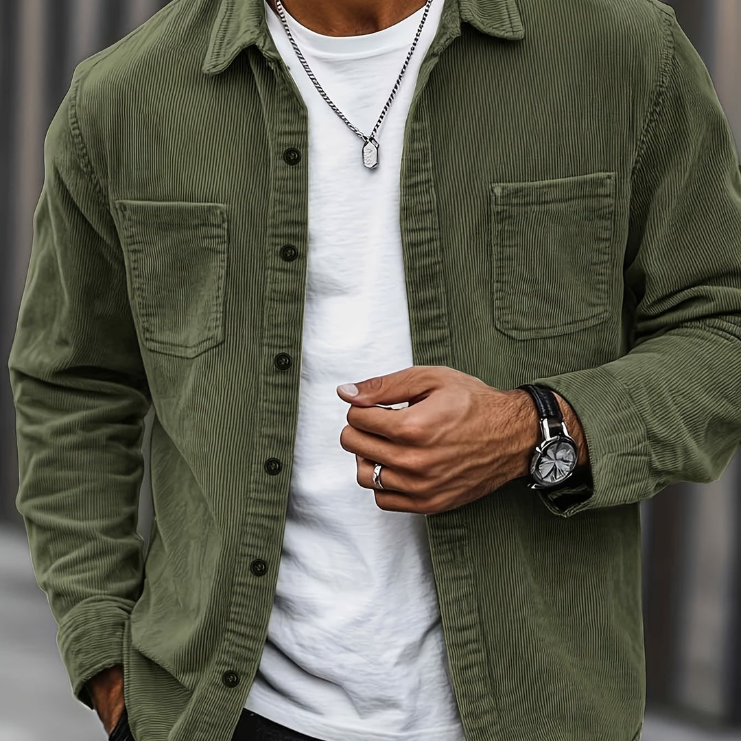 Dalton | Textured Ribbed Overshirt