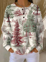 Signe | Festive Button-Neck Top