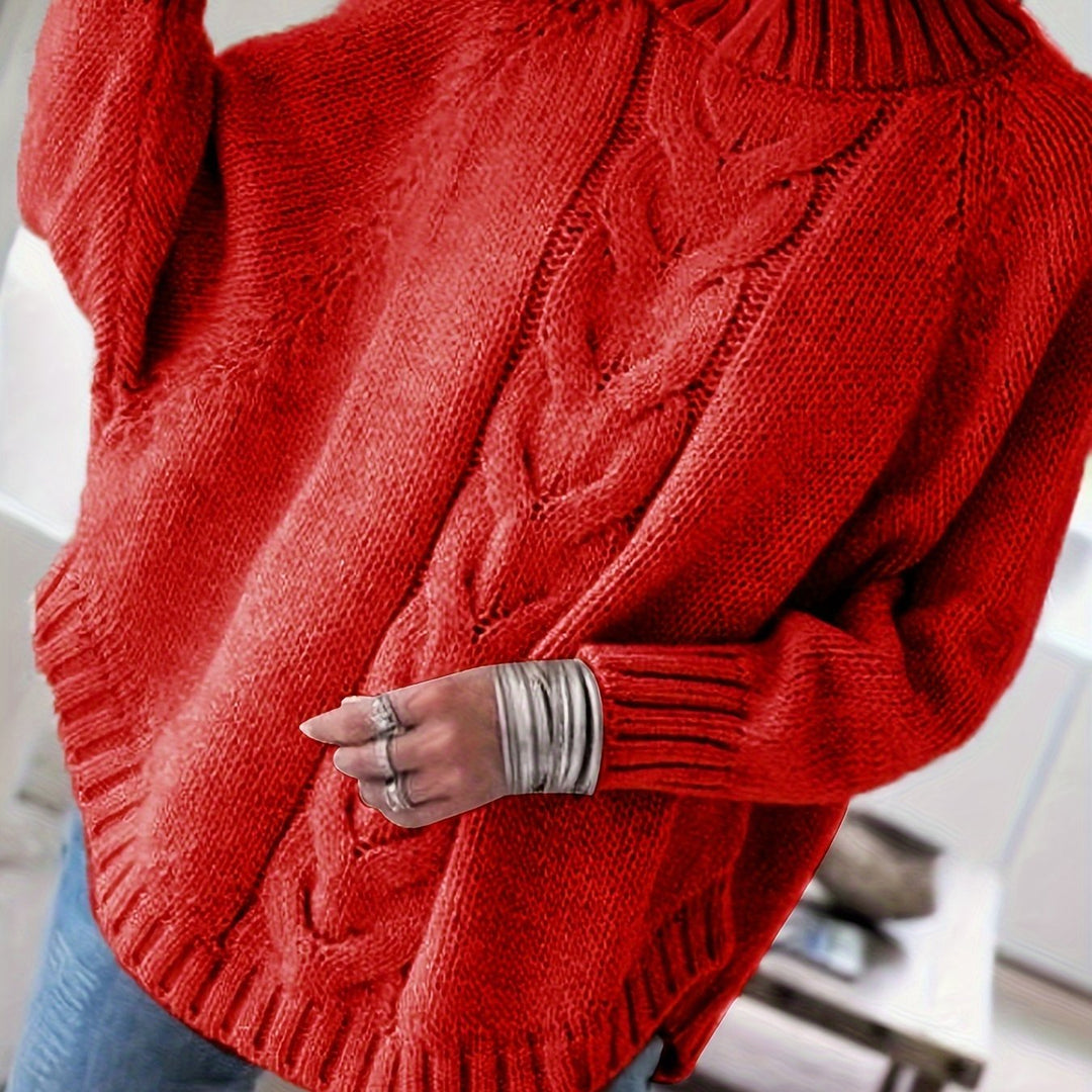Gretchen | Cable-Knit High-Neck Sweater