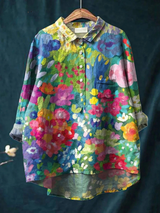 Flora | Painterly Floral Art Shirt