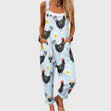 Malvina | Relaxed Chicken Print Jumpsuit