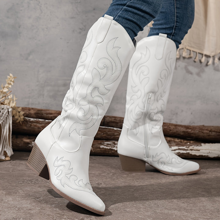 Delaney | Embroidered Western Boots