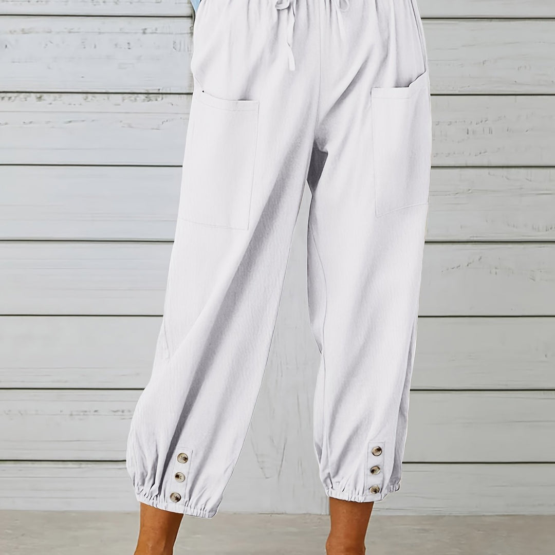 Colleen | Relaxed Drawstring Capris
