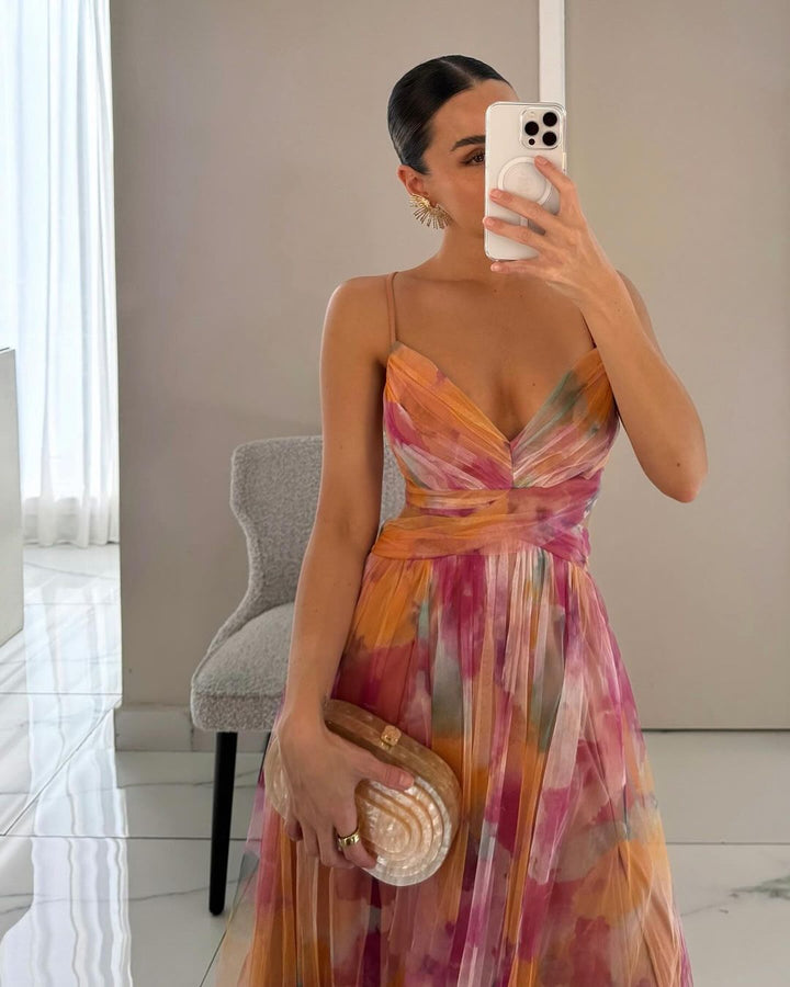Sabine | Flowing Floral Maxi Dress