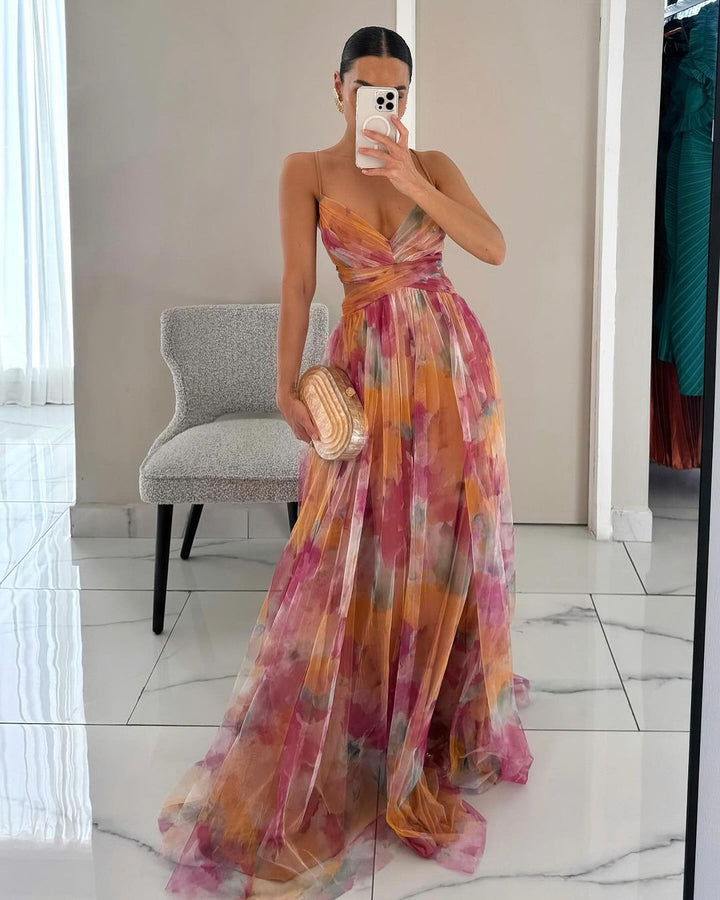 Sabine | Flowing Floral Maxi Dress