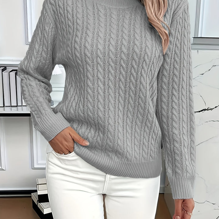Maeve | Cable-Knit Round Neck Jumper