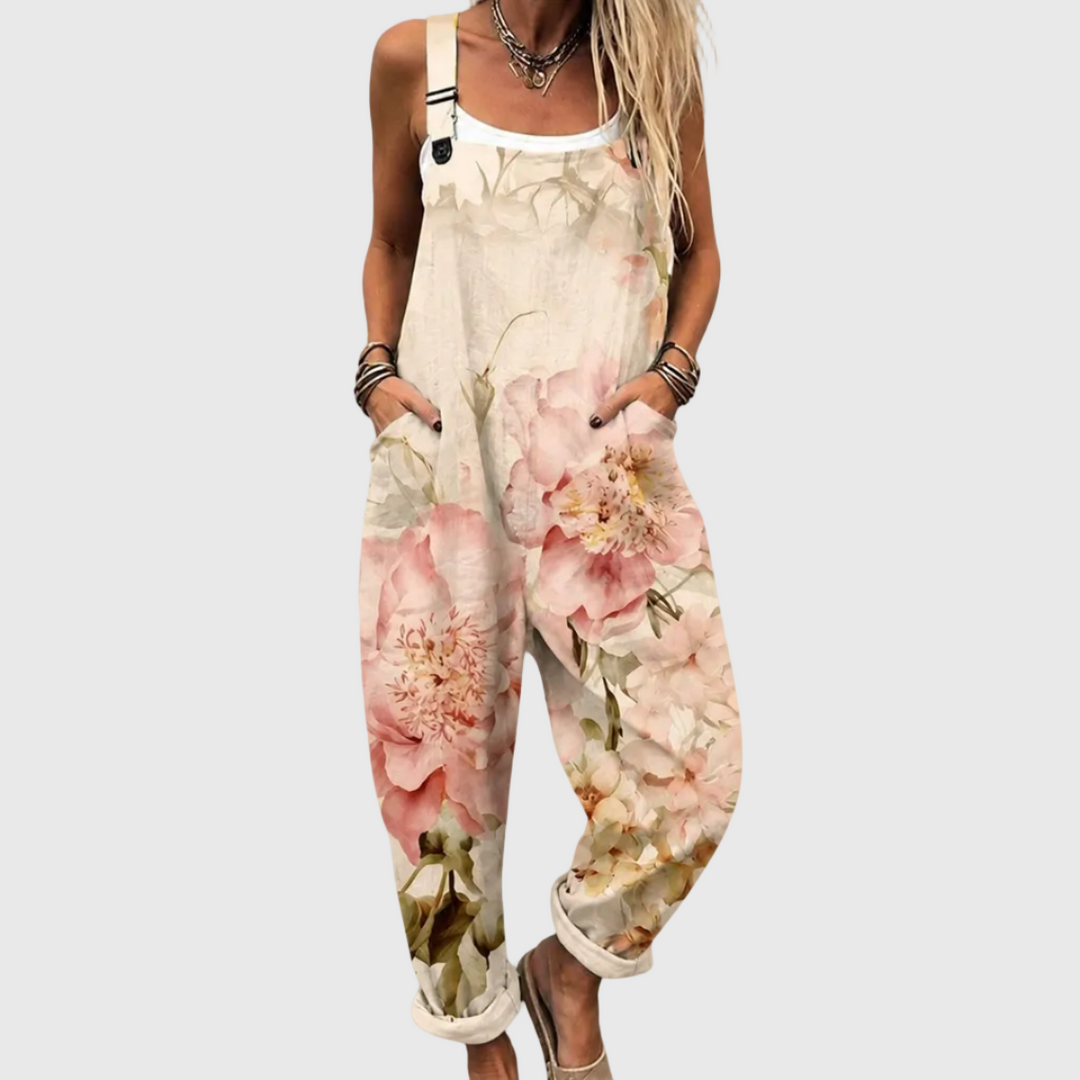Avis | Blush Floral Jumpsuit
