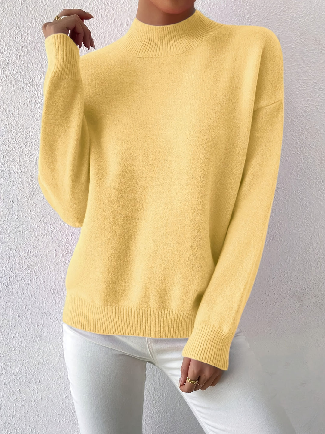 Sloane | Relaxed Mock Neck Jumper