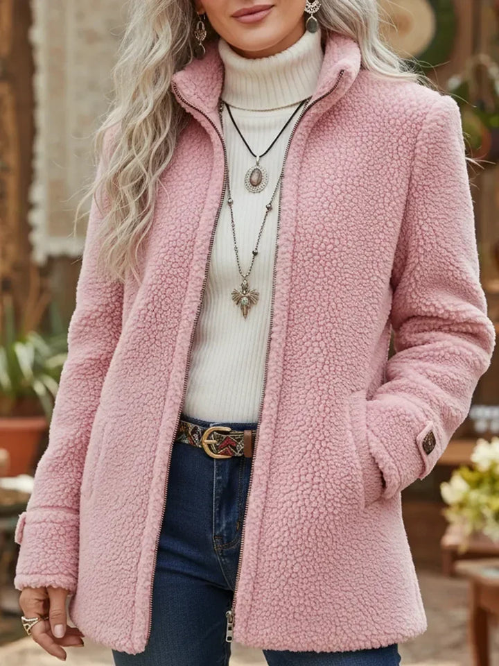 Cassia | Cosy Stand-Collar Zip Jacket
