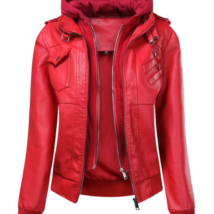 Rosabel | Layered Hooded Biker Jacket
