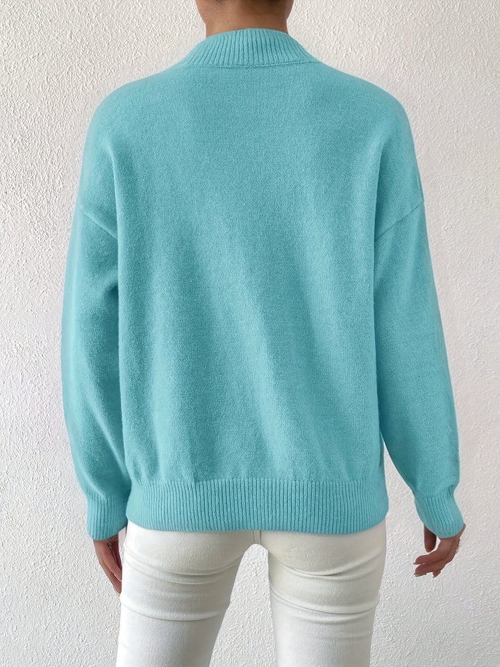 Sloane | Relaxed Mock Neck Jumper