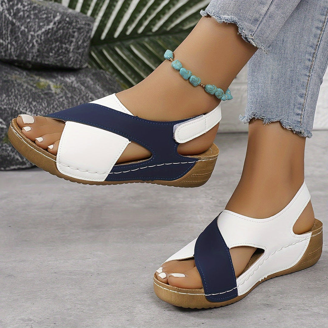 Elaine | Cushioned Wedge Sandals