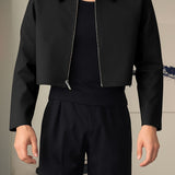Rhys | Cropped Zip-Up Jacket