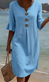 Colleen | Relaxed Button-Front Dress