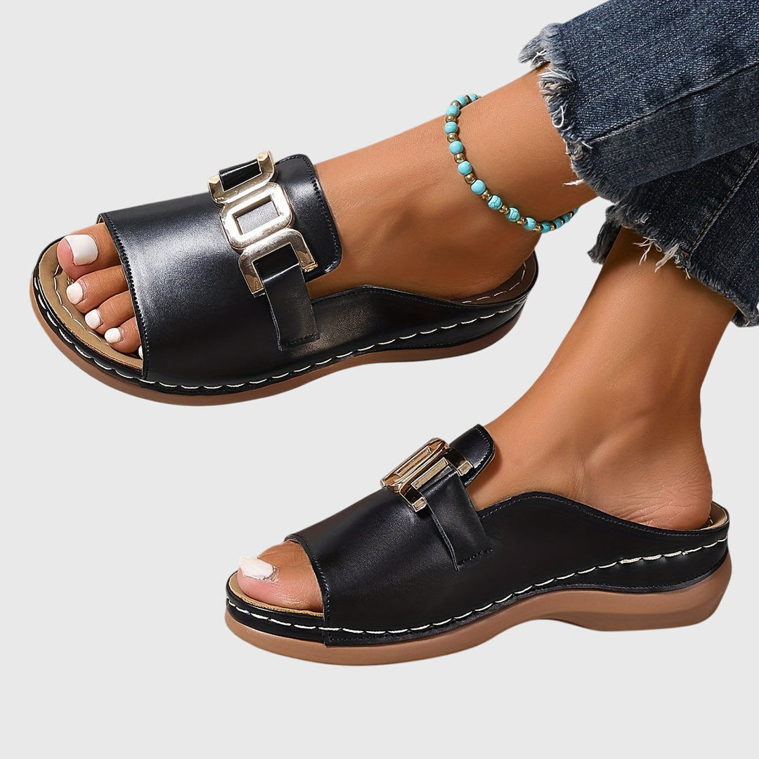 Sadie | Comfort Buckle Slide Sandals