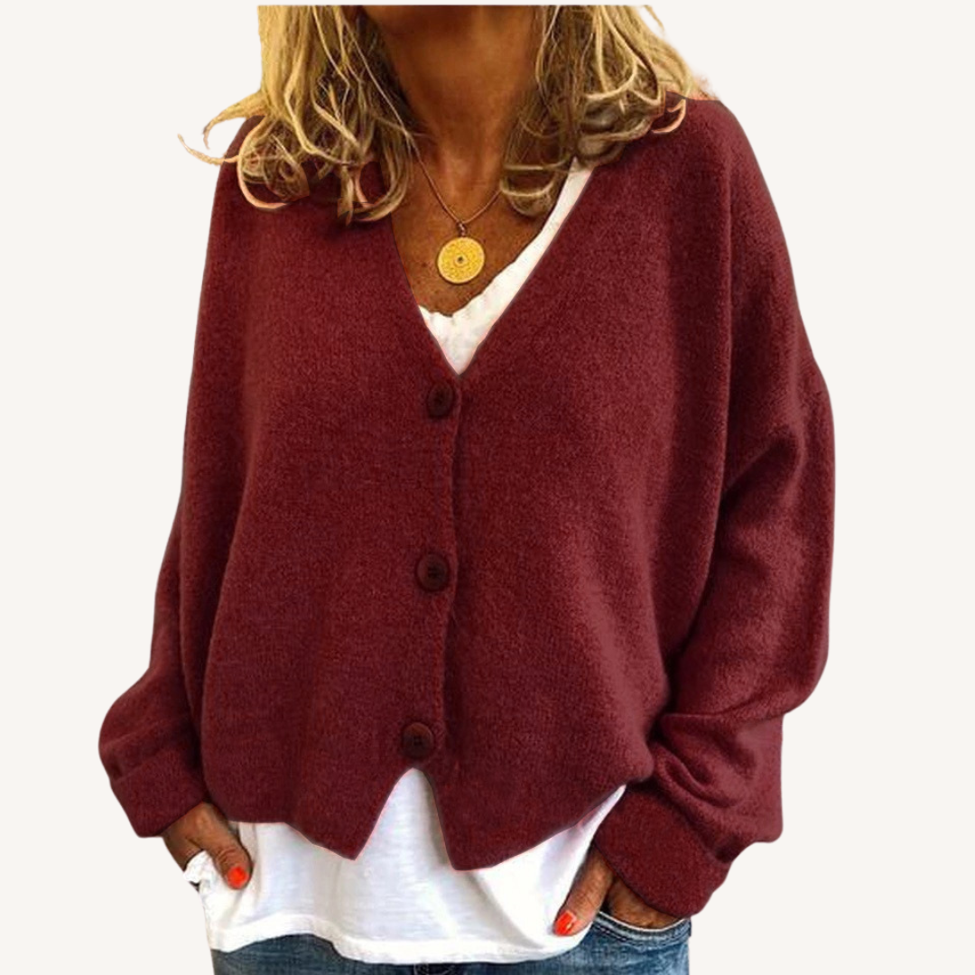 Margot | Relaxed Button-Front Cardigan