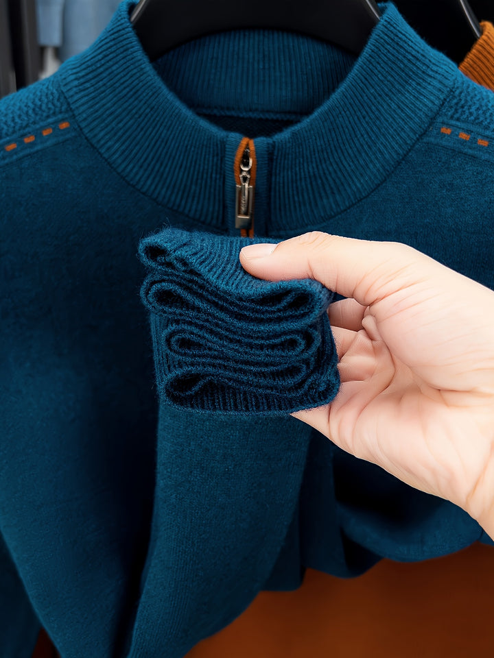 Conrad | Zip-Neck Knit Jumper