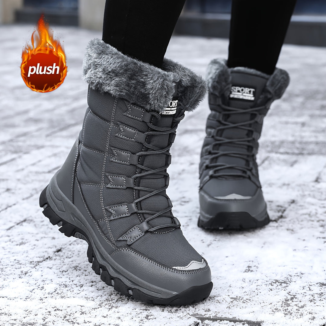 Wynter | Cosy Lace-Up Snow Boots