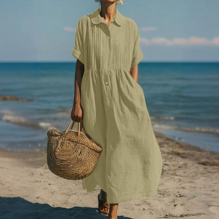 Delilah | Relaxed Collared Shirt Dress