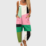 Sidony | Colour Block Dungaree Jumpsuit