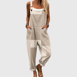 Mercy | Relaxed Patchwork Check Jumpsuit
