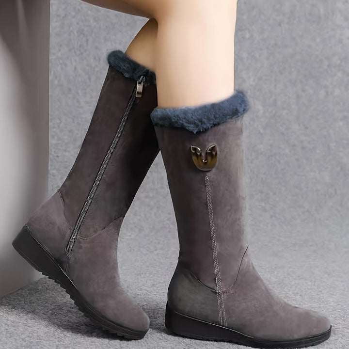 Rosetta | Cosy Fur-Trimmed Winter Boots