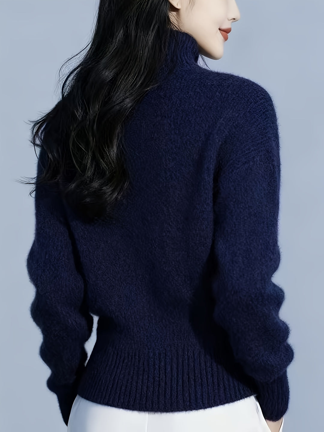 Henrietta | High-Neck Button-Front Cardigan