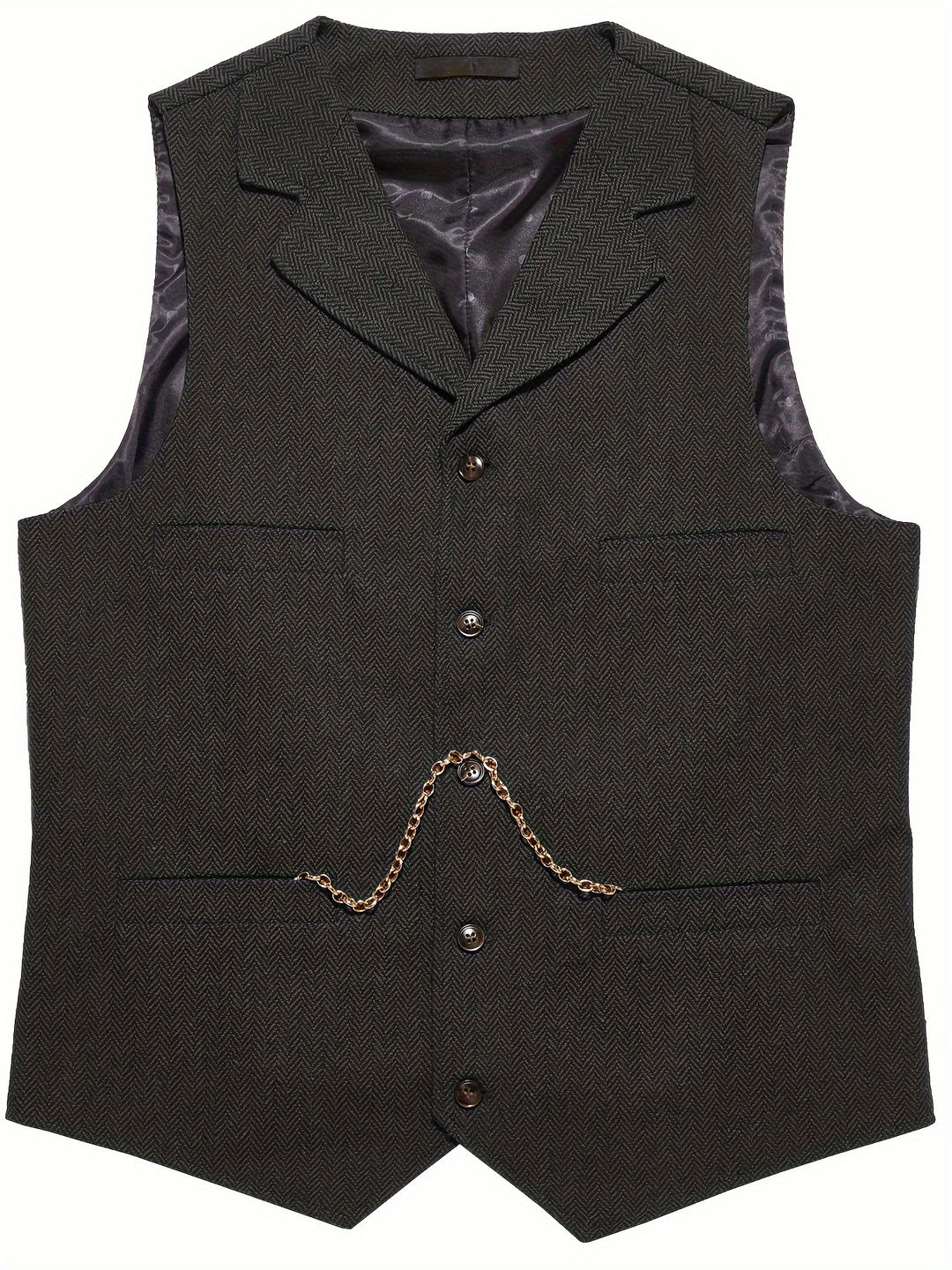 Grayson | Tailored Herringbone Waistcoat