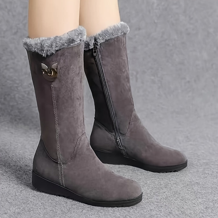 Rosetta | Cosy Fur-Trimmed Winter Boots
