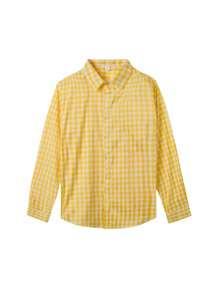 Miles | Gingham Check Long Sleeve Shirt