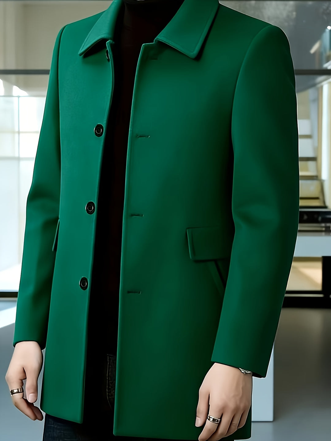 Harlan | Refined Single-Breasted Overcoat