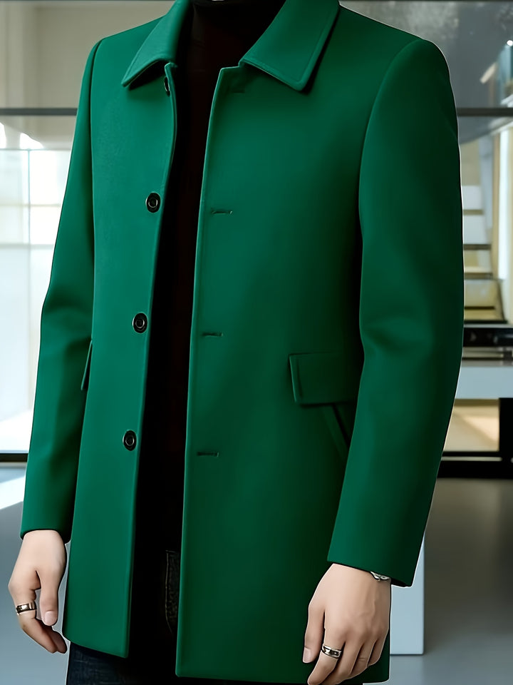 Harlan | Refined Single-Breasted Overcoat