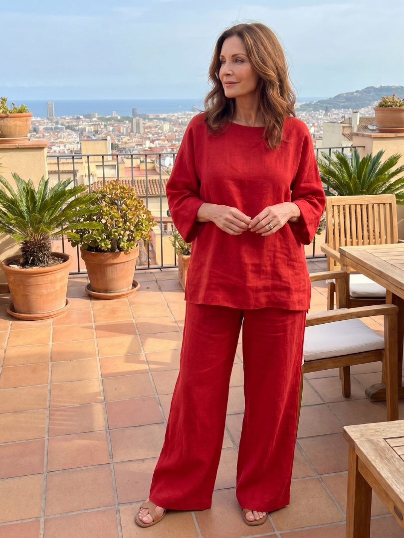 Deborah | Relaxed Wide-Leg Two-Piece Set