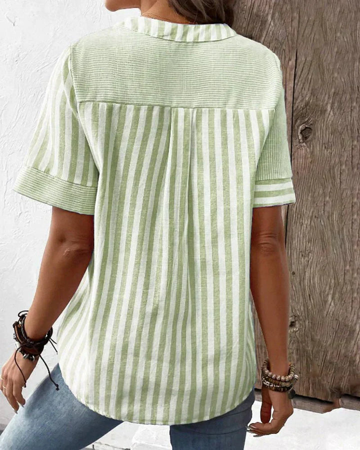 Millicent | Softly Striped Blouse