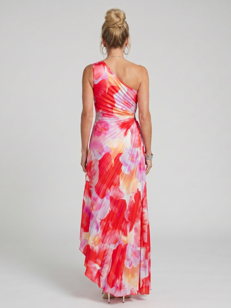 Celia | One-Shoulder Draped Maxi Dress
