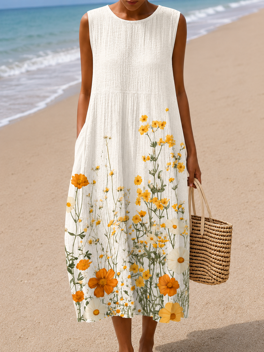 Etta | Floral Sleeveless Summer Dress